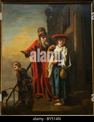 Abraham, die Entlassung von Hagar und Ismael, 1653, Nicolaes Maes Stockfoto