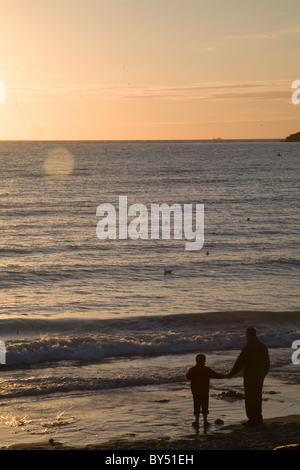 Whitesands Bay, Pembrokeshire, Westwales. Stockfoto