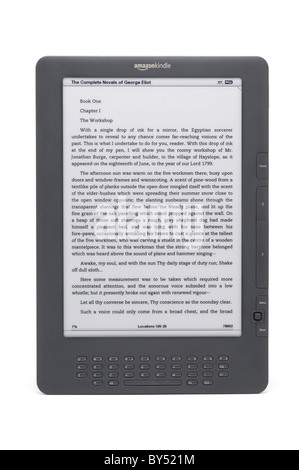 eBook Reader, Amazon Kindle DX 9,7' neueste generation Stockfoto