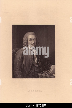 Carl Linnaeus (1707-1778), schwedischer Wissenschaftler. Stockfoto