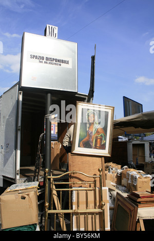 Porta Portese Flohmarkt in Rom, Italien Stockfoto