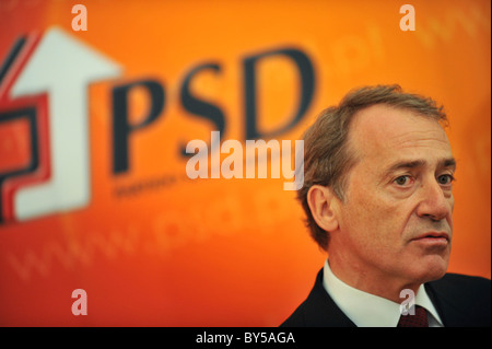 Luis Filipe Menezes Ex-Führer der portugiesische Partei PSD - Partido Social Democrata während einer Rede im Februar 2008 Stockfoto