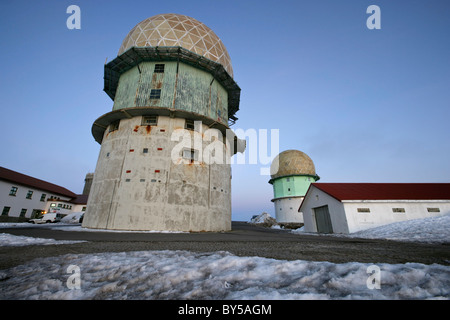 Torre - altes Sternwarte auf der Spitze des Berges Serra da Estrela in Portugal, Europa Stockfoto