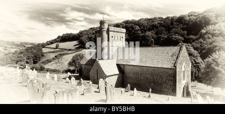 Kirche St. Winifreds, Branscombe, Devon, UK Stockfoto