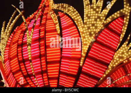 Vintage-Look-Neon-Schilder Stockfoto