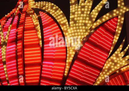 Vintage-Look-Neon-Schilder Stockfoto