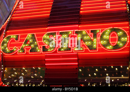 Vintage-Look-Neon-Schilder Stockfoto