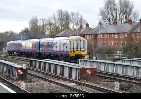 First Great Western Bahnhof nahenden Oxford, UK Stockfoto