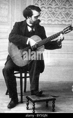 FRANCISCO TARREGA (1852-1909), spanischer Komponist und Gitarrist Stockfoto