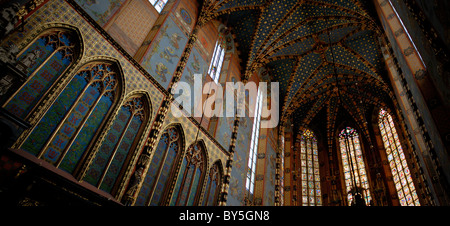 St. Marienkirche, Krakau, Polen Stockfoto