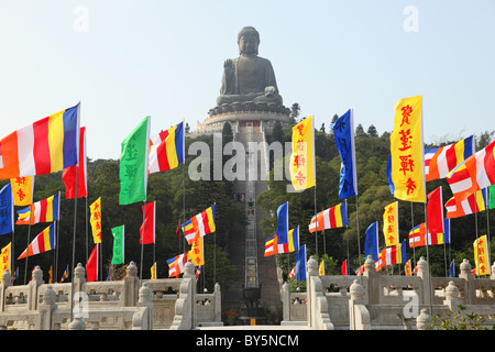 Riesige Buddha-Statue in Tian Tan. Hongkong, China Stockfoto