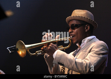 Enghien-Les-Bains (95): Trompeter Roy Hargrove. 2009/07/05 Stockfoto
