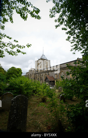 Pfarrkirche St. Nikolaus London Straße Arundel West Sussex UK Stockfoto