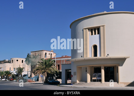 faschistische Architektur Kino in Lakki - Leros Insel - Dodekanes - Griechenland Stockfoto