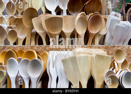 Hölzernen Kochlöffel Stockfoto