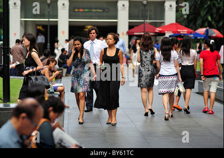 Professionelle Business Leute Raffles Hotel Singapur Stockfoto