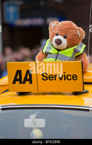 Die AA oder Automobilclub bei der Lord Mayor es show 2010. London. England. Stockfoto