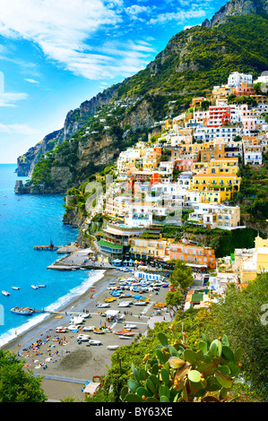 Positano - Amalfi Caost - Stadt Italien Stockfoto