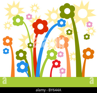 Ein Bild, das Sunshine Blumen darstellt. Stockfoto
