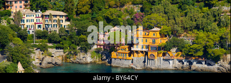 Portofino. modische Meer Fischerdorf für die reichen. Ligurischen Küste. Italien Stockfoto