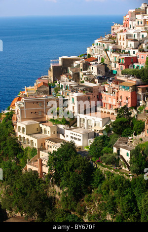 Die mondänen von Positano, Amalfiküste, Italien Stockfoto