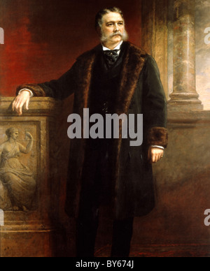 Chester Alan Arthur war der 21. Präsident der Vereinigten Staaten. Stockfoto