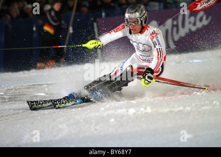 Französisch Skifahrer Julien LIZEROUX - 2. Platz MUENCHEN, 02.01.2011, PARALLEL SLALOM ALPINE SKI World Cup Stockfoto