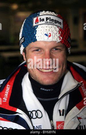 Französisch Skifahrer Julien LIZEROUX - 2. Platz MUENCHEN, 02.01.2011, PARALLEL SLALOM ALPINE SKI World Cup Stockfoto