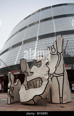 Jean Dubuffet Skulptur Monument mit ständigen Beast (1984) außerhalb James R Thompson Center, Chicago, Illinois, USA Stockfoto