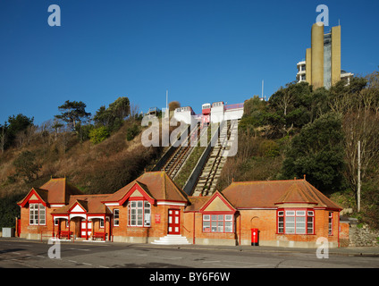 Das Leas Wasser ausgeglichen Standseilbahn Aufzug. Stockfoto