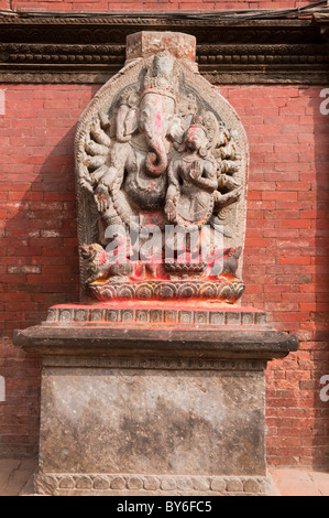 Ganesh Schrein in alten Patan, in der Nähe von Kathmandu, Nepal Stockfoto