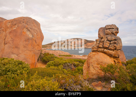 Granitfelsen im Thistle Cove, Cape le Grand Nationalpark, Esperance, Western Australia Stockfoto