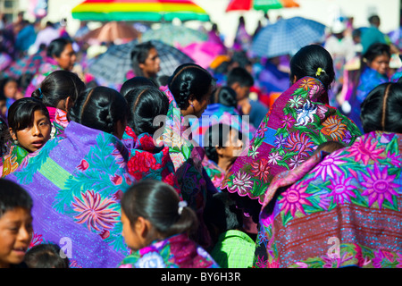 Festival von San Sebastian, Zinacantán, Chiapas, Mexiko Stockfoto