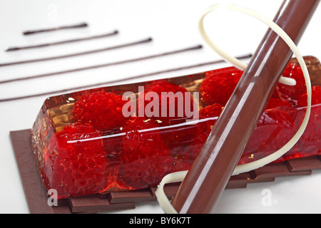 Kuchen Teekuchen zuckerhaltige Karamell Stockfoto