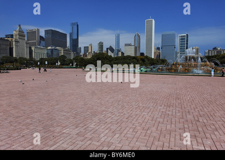 Buckingham Brunnen, Grant Park, Chicago, Illinois, USA Stockfoto
