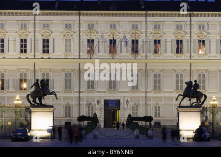 Palazzo Reale, Royal Palace von Turin, 17. Jahrhundert, Turin, Piemont, Italien Stockfoto