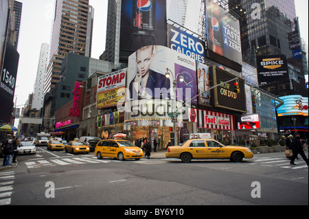 Swatch Store am Times Square in New York Stockfoto