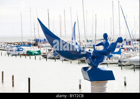 Skulptur in Marina, Gromitz, Schleswig-Holstein, Deutschland Stockfoto