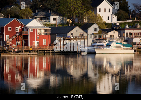 Waterfront, La Conner, Skagit County, Washington, USA Stockfoto