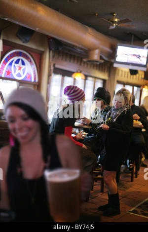 Apres-Ski Bar, Whistler, Britisch-Kolumbien, Kanada Stockfoto