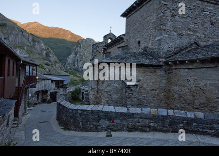 Santiago de Penalba in der Nähe von Ponferrada, ehemalige Kirche, erbaut im 10. Jahrhundert, Jakobsweg, Camino Frances, Camino de Santia Stockfoto