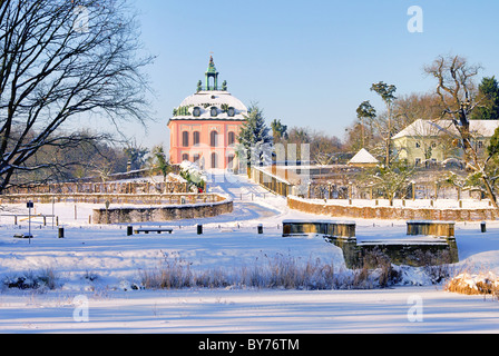 Moritzburg Fasanenschlösschen Im Winter - Moritzburger Fasan Schlösschen im Winter 01 Stockfoto