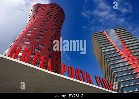 Hotel Porta Fira Barcelona. Spanien. Stockfoto