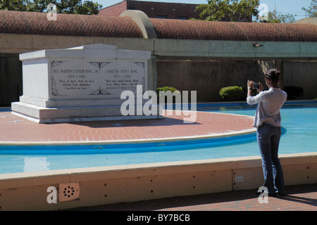 Atlanta Georgia, Martin Luther King Jr. NHS, Nationale historische Stätte, Nationalparkservice, Geschichte, Bürgerrechtsbewegung, Segregation, Dr. Königsgräber, Kern Stockfoto