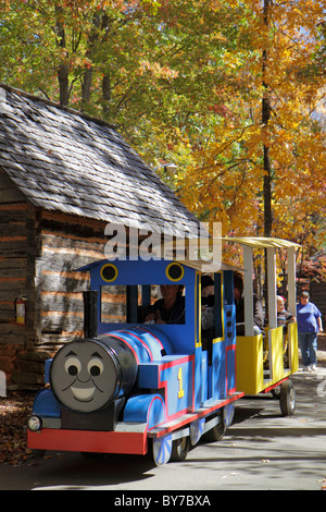 Georgia Hiawassee, Georgia Mountain Fairgrounds, Herbst Festival, südliches appalachisches Erbe, Folklore, ländlicher Lebensstil, Zug, Kinderritt, Unterhaltung, GA10101 Stockfoto