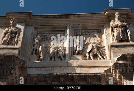 Details Bogen von Constantine Rom Italien Stockfoto