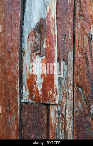 Capilla Stella-Maris, Chaple Details am Kap Horn Tierra del Fuego Archipel der südlichen Chile Pazifik Stockfoto