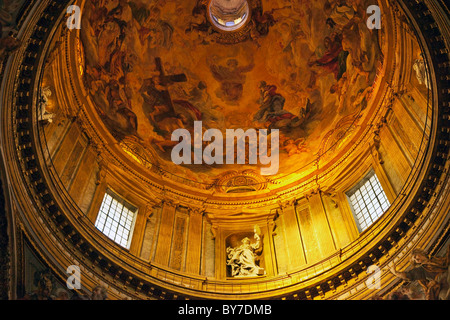 Kirche Chiesa del Gesu Golden Dome Kuppel Rom Italien Stockfoto