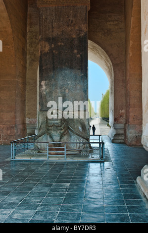 Asien, China, Peking, Changping. Shengong Shengde Stele Pavillon auf dem Heiligen Weg. Stockfoto