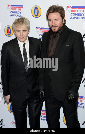 Simon Le Bon und Nick Rhodes besucht den British Comedy Awards 2011 am 02, London, 22. Januar 2011. Stockfoto